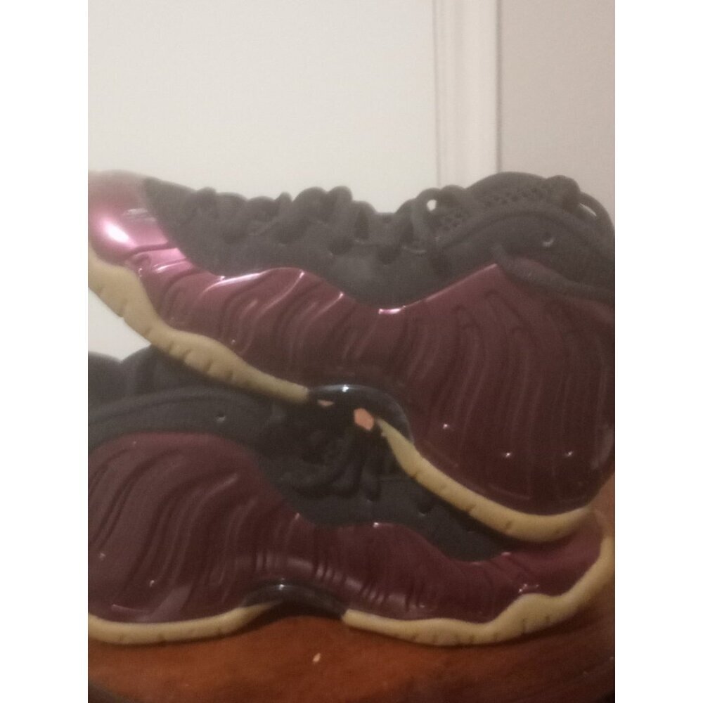 NIKE Little Posite One GS 'Night Maroon' 644791-600 Women's Size 5 Youth Sz 3.5Y - Picture 13 of 14